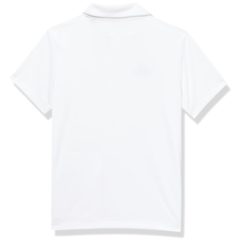Adidas Youth Small White Entrada 22 Polo Shirt - Collar Short Sleeve Golf Boys - Picture 3 of 3